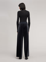 Velvet Straight Wide Leg Women Pants GOELIA
