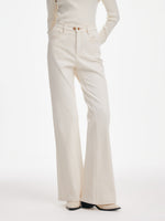 [Preview] Soft Brushed Denim Women Flared Jeans GOELIA