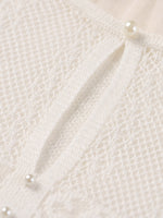 [Preview] Jacquard Ruffle Neck Women Knit Top GOELIA