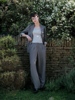 Triacetate Blend Women Straight Leg Pants GOELIA