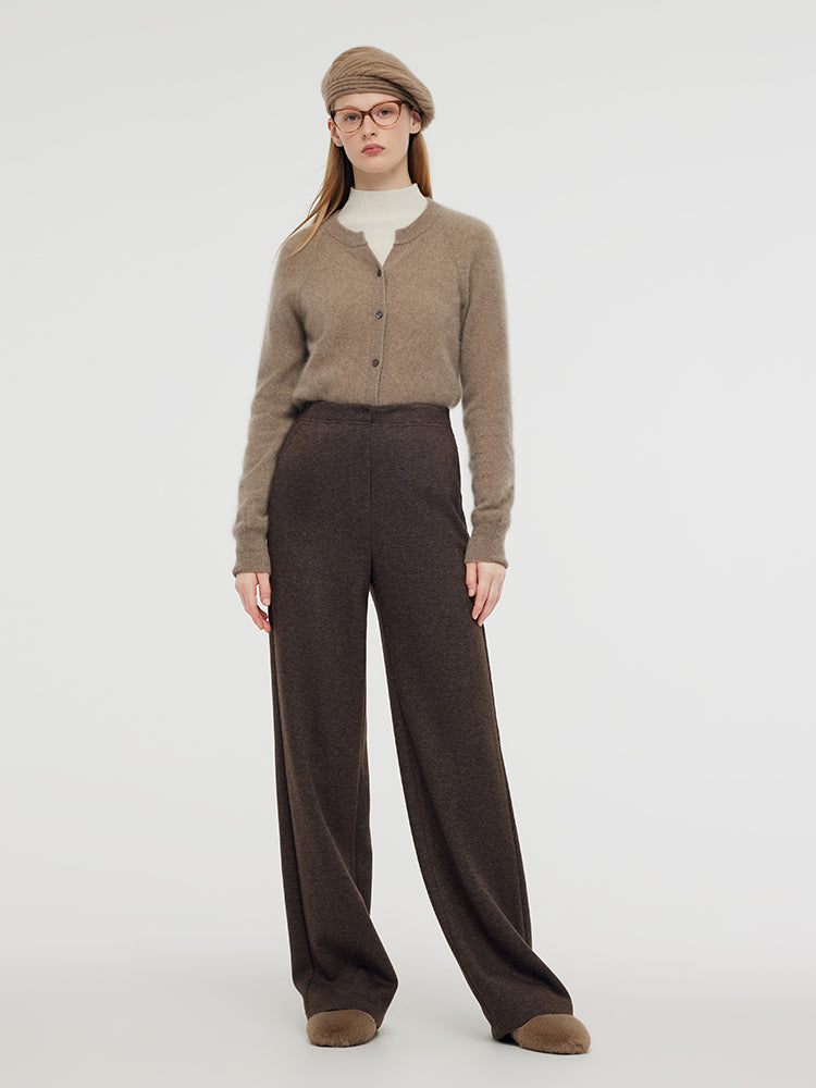 Stretch Women Overlength Knit Pants GOELIA