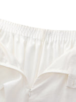 Tencel Blend Adjustable Waist Women A-Line Culottes GOELIA