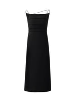 Triacetate Reversible Women Strap Midi Dress GOELIA