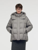 Loose Fit Hooded Goose Down Jacket GOELIA
