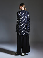 22MM Mulberry Silk Polka Dots H-Line Unisex Shirt GOELIA