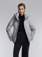 [Preview] Gathered Waist Belted Hooded Goose Down Jacket GOELIA