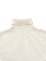 100% Wool Turtleneck Women Knit Top GOELIA