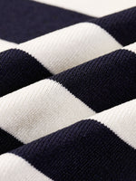 Color Block Stripe Women Embroidered Cardigan GOELIA