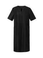 18MM Xiang Yun Silk Pockets Women Loose Fit Midi Dress GOELIA
