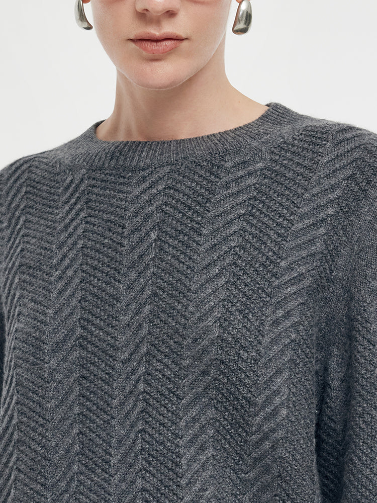 Wool Blend Sweater And Skirt Two-Piece Set GOELIA