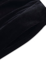 Velvet Ribbed Knit Women Loose Straight Leg Pants GOELIA