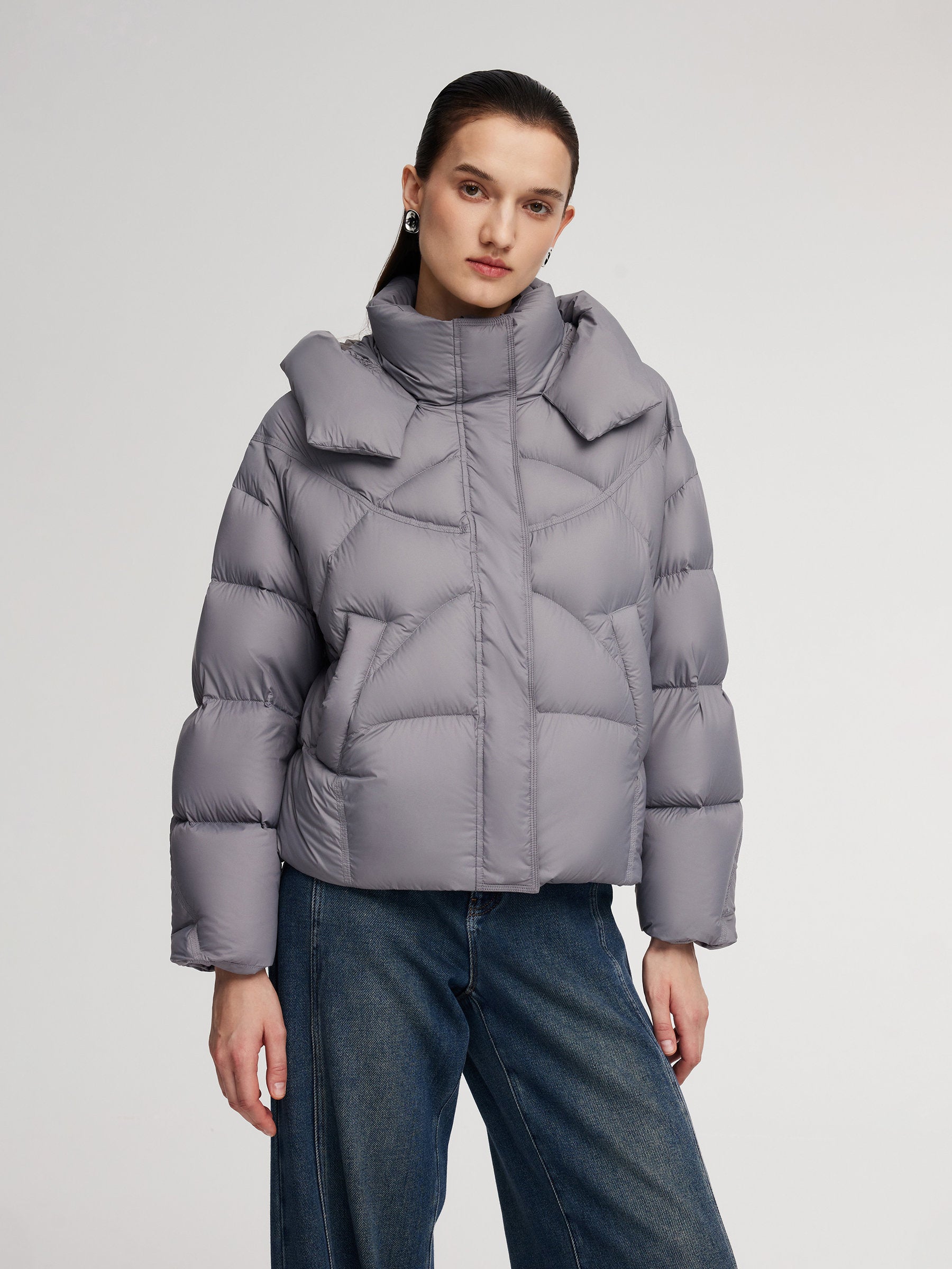 [Preview] Lightweight Hooded Long Goose Down Coat GOELIA