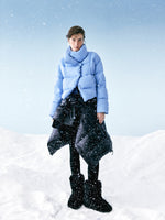 Windproof Lightweight Wide Lapel Goose Down Jacket GOELIA