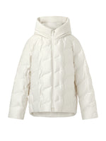 Zip-Up Hooded Goose Down Jacket GOELIA