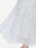 10MM Mulberry Silk Floral Print Women Skirt With Scrunchie GOELIA