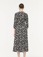 100% Cotton Floral Print Twist Front Women Maxi Dress GOELIA
