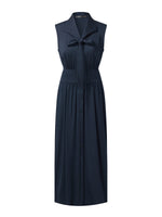 22MM Mulberry Silk Gathered Waist Women Sleeveless Maxi Dress GOELIA