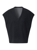 Shirt And Knit Sweater Vest And Skirt Three-Piece Set GOELIA