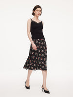 Triacetate Lyocell Blend Lace Trim Women Camisole GOELIA