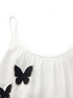 Acetate 3D Butterfly Maxi Dress And Cardigan Two-Piece Set GOELIA