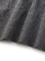 100% Cashmere Jacquard Women Cardigan GOELIA