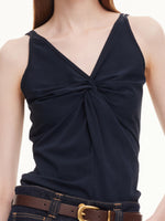 Twist Front Women Knit Tank Top GOELIA
