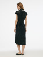16MM Xiang Yun Silk Women Qipao Midi Dress GOELIA