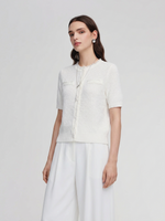 Frayed Edge Women Knit Top GOELIA