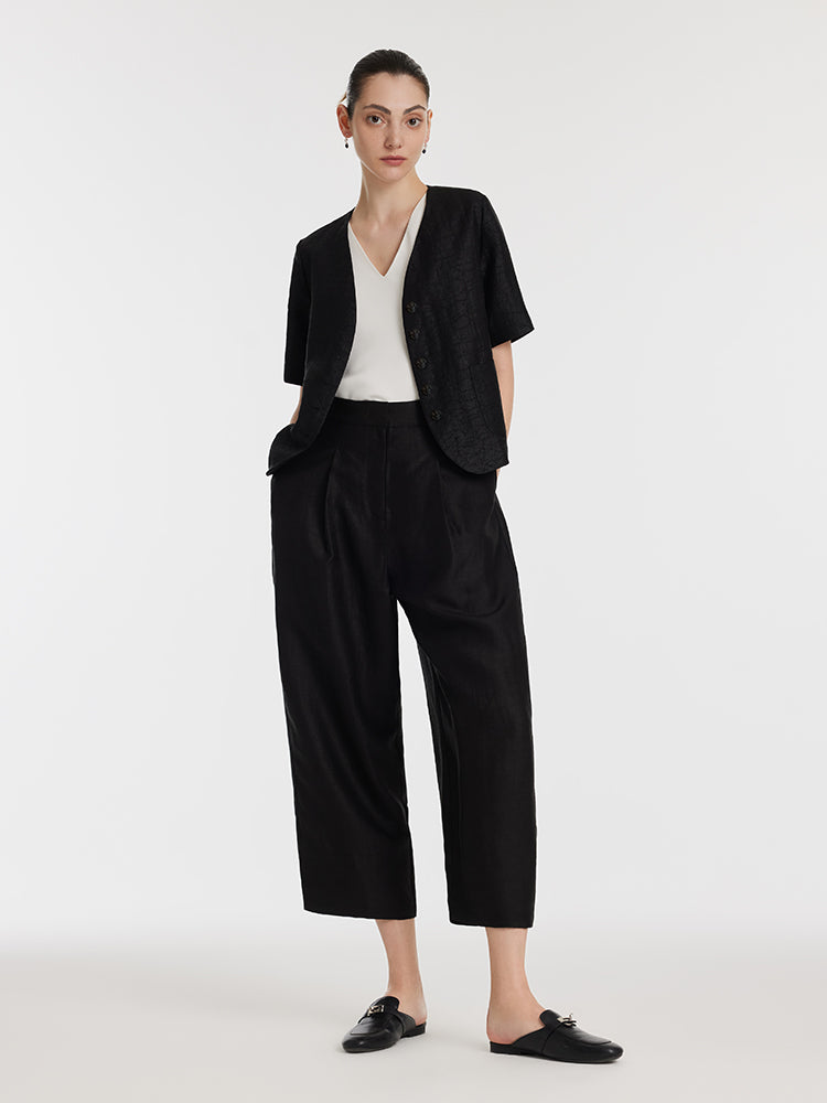 18 Momme Xiang Yun Silk Single-Breasted Women Jacket GOELIA