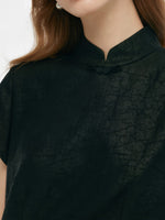 18MM Xiang Yun Silk Women Qipao Mini Dress GOELIA