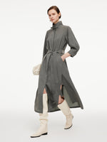 [Preview] Triacetate Blend Women Trench Coat GOELIA