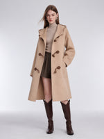 [Preview] Wool Alpaca Double-Faced Women Hooded Duffle Coat GOELIA