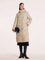 Hooded Long Goose Down Garment GOELIA