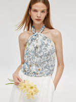 90 Square Printed 14 Momme Mulberry Silk Scarf GOELIA