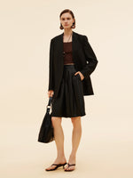 22MM Xiang Yun Silk Unisex Collarless Blazer GOELIA