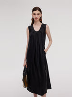16MM Xiang Yun Silk Women Sleeveless Maxi Dress GOELIA