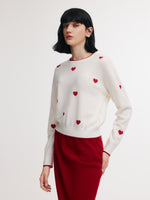 [Preview] Lyocell Wool Blend Jacquard Knit Top And Skirt Two-Piece Set GOELIA