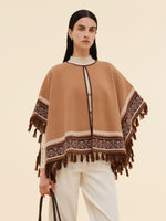 Loose Fringe Women Poncho Sweater GOELIA