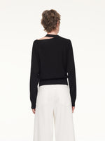 100% Wool Cut Out Women Sweater GOELIA