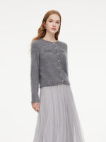 [Preview] 100% Brushed Cashmere Women Cardigan GOELIA