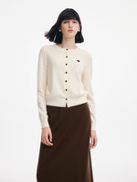[Preview] Lyocell Wool Blend Cardigan And Skirt Two-Piece Set GOELIA
