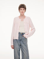 Frayed Edge Women Knit Cardigan GOELIA