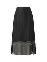 18MM Xiang Yun Silk Women Embroidered Skirt GOELIA