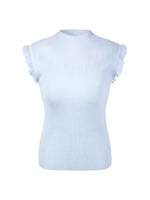 Ruffle Cuff Women Knit Tank Top GOELIA