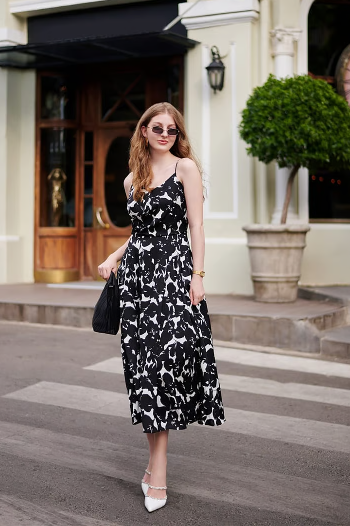 light grey dress accessories Baltic Born Womens Ramona Maxi Dress | Whisper Blue main image 0