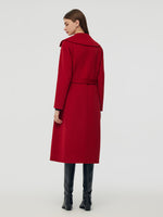 Cashmere Wool Double-Faced Women Wrap Overcoat GOELIA