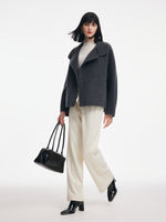 [Preview] 100% Merino Wool Double-Faced Women Short Coat GOELIA