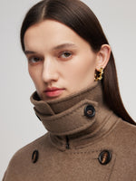 Cashmere Wool Blend Double-Faced Unisex Wrap Overcoat GOELIA