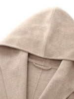 Wool Cashmere Unisex Hooded Wrap Coat GOELIA