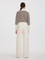 Drawstring Waist Wide Leg Women Knit Pants GOELIA